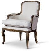 Baxton Studio Napoleon Traditional French Accent Chair-Ash Baxton Studio-chairs-Minimal And Modern - 1