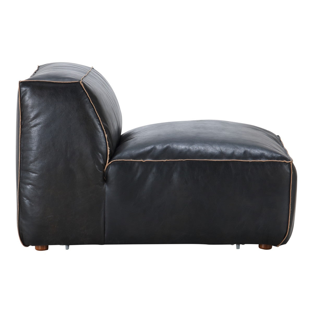Moe's Home Collection Luxe Slipper Chair Antique Black - QN-1019-01