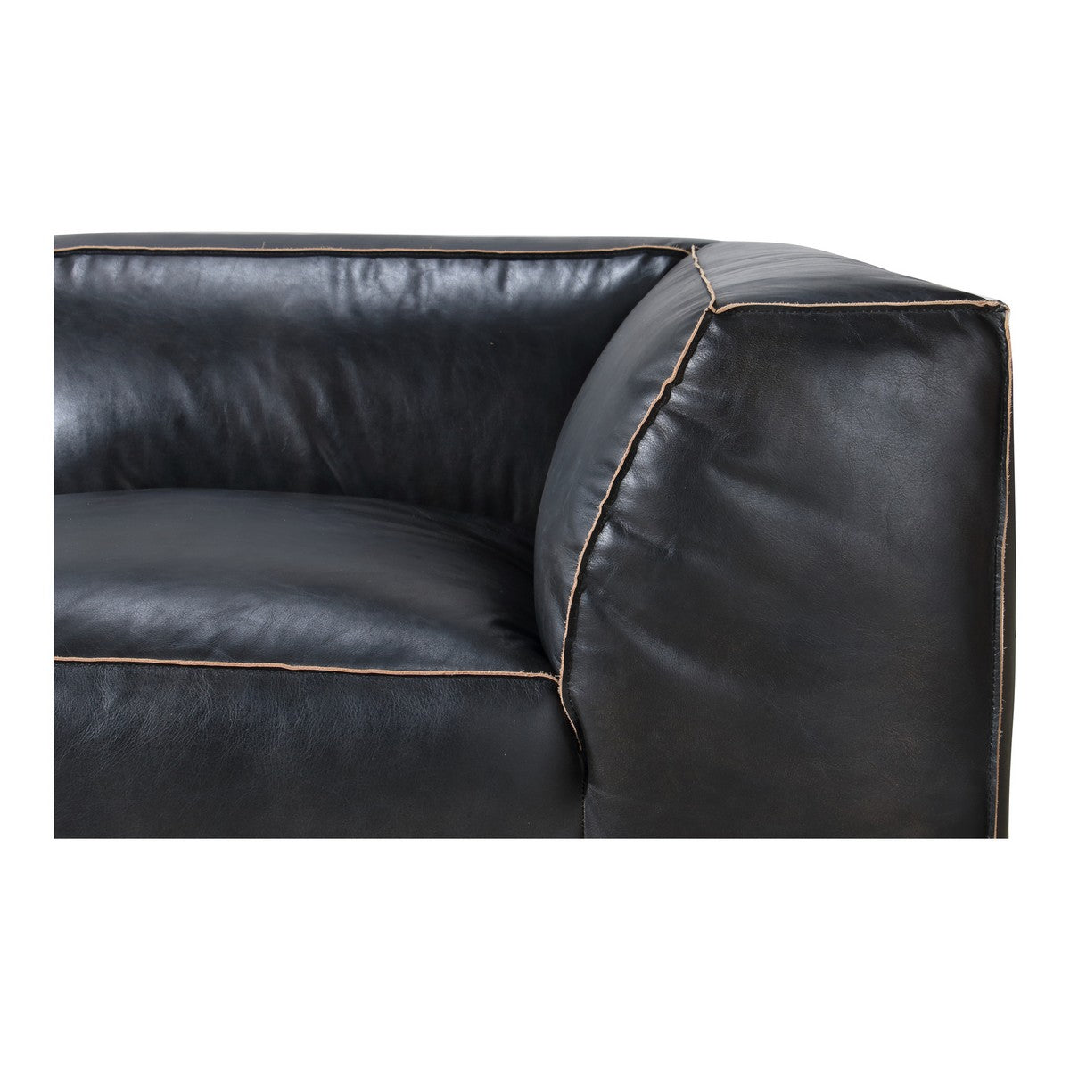 Moe's Home Collection Luxe Corner Chair Antique Black - QN-1021-01