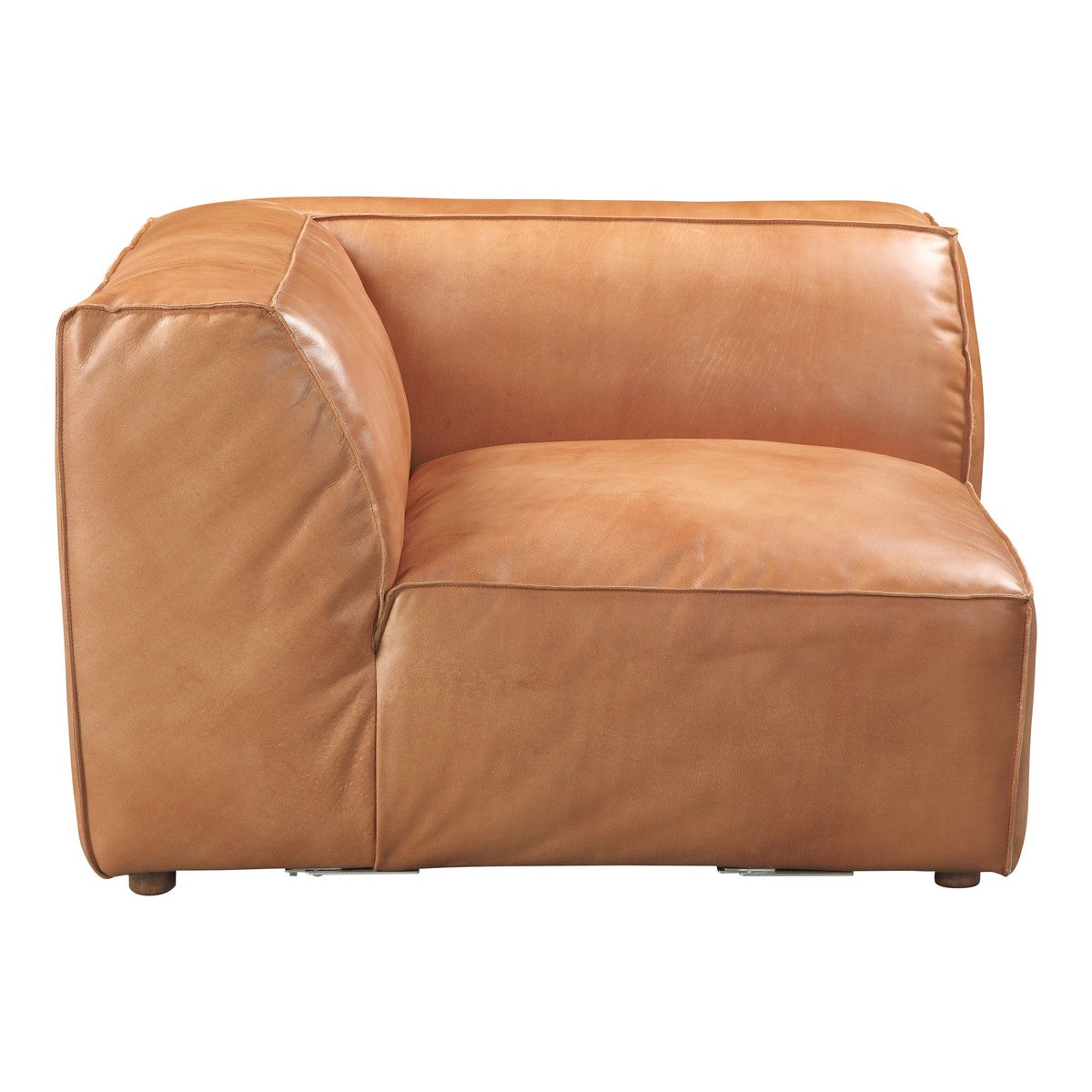 Moe's Home Collection Luxe Corner Chair Tan - QN-1021-40 - Moe's Home Collection - Corner Chairs - Minimal And Modern - 1