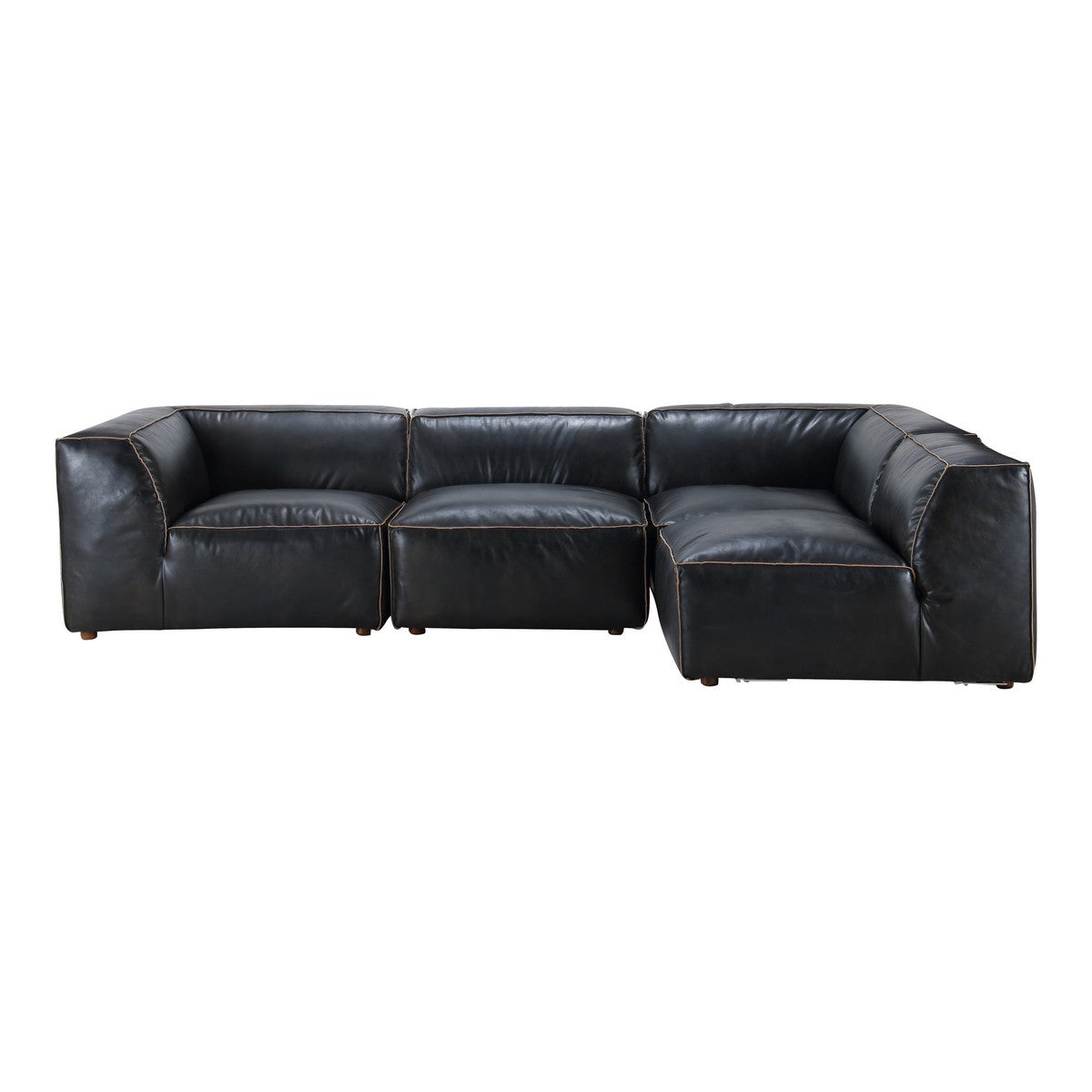Moe's Home Collection Luxe Signature Modular Sectional Antique Black - QN-1022-01 - Moe's Home Collection - Extras - Minimal And Modern - 1