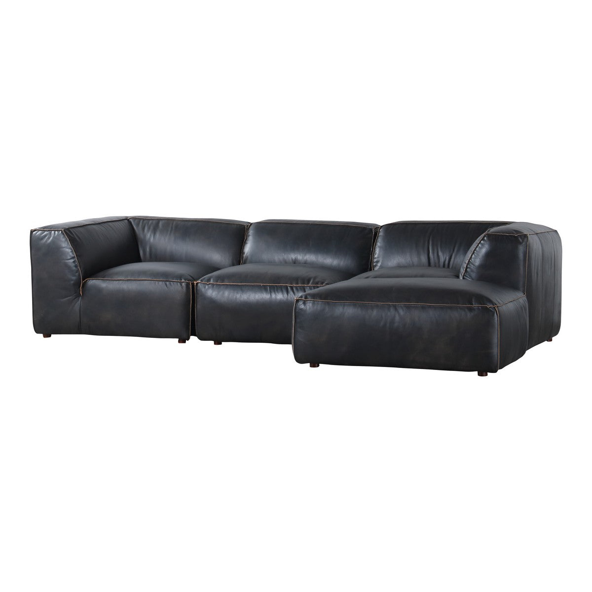 Moe's Home Collection Luxe Lounge Modular Sectional Antique Black - QN-1023-01