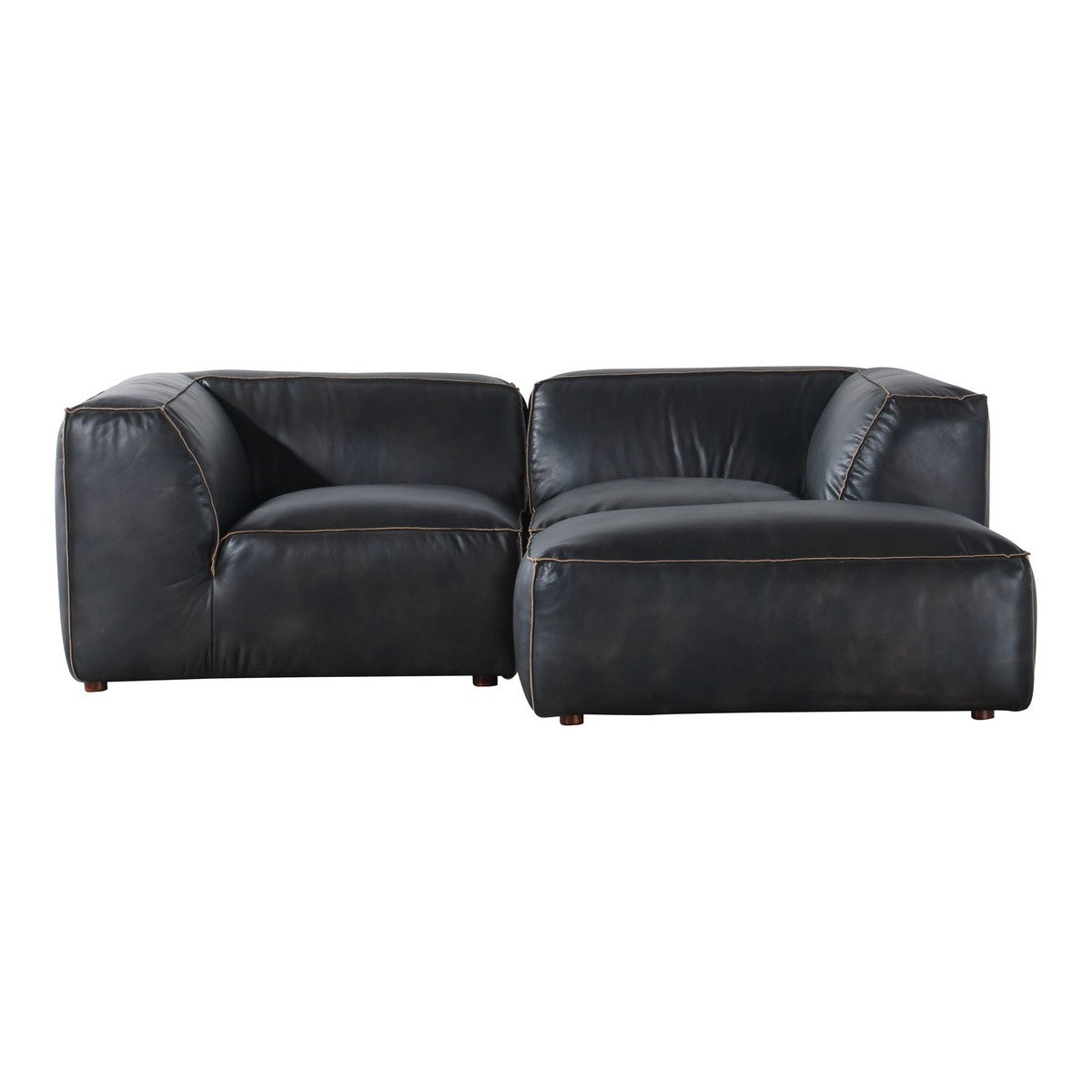 Moe's Home Collection Luxe Nook Modular Sectional Antique Black - QN-1024-01 - Moe's Home Collection - Extras - Minimal And Modern - 1