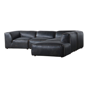 Moe's Home Collection Luxe Dream Modular Sectional Antique Black - QN-1026-01 - Moe's Home Collection - Extras - Minimal And Modern - 1