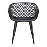 Moe's Home Collection Piazza Outdoor Chair Black-Set of Two - QX-1001-02 - Moe's Home Collection - Dining Chairs - Minimal And Modern - 1