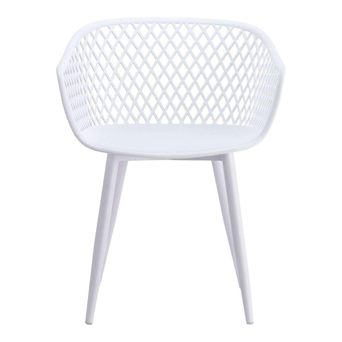 Moe's Home Collection Piazza Outdoor Chair White-Set of Two - QX-1001-18