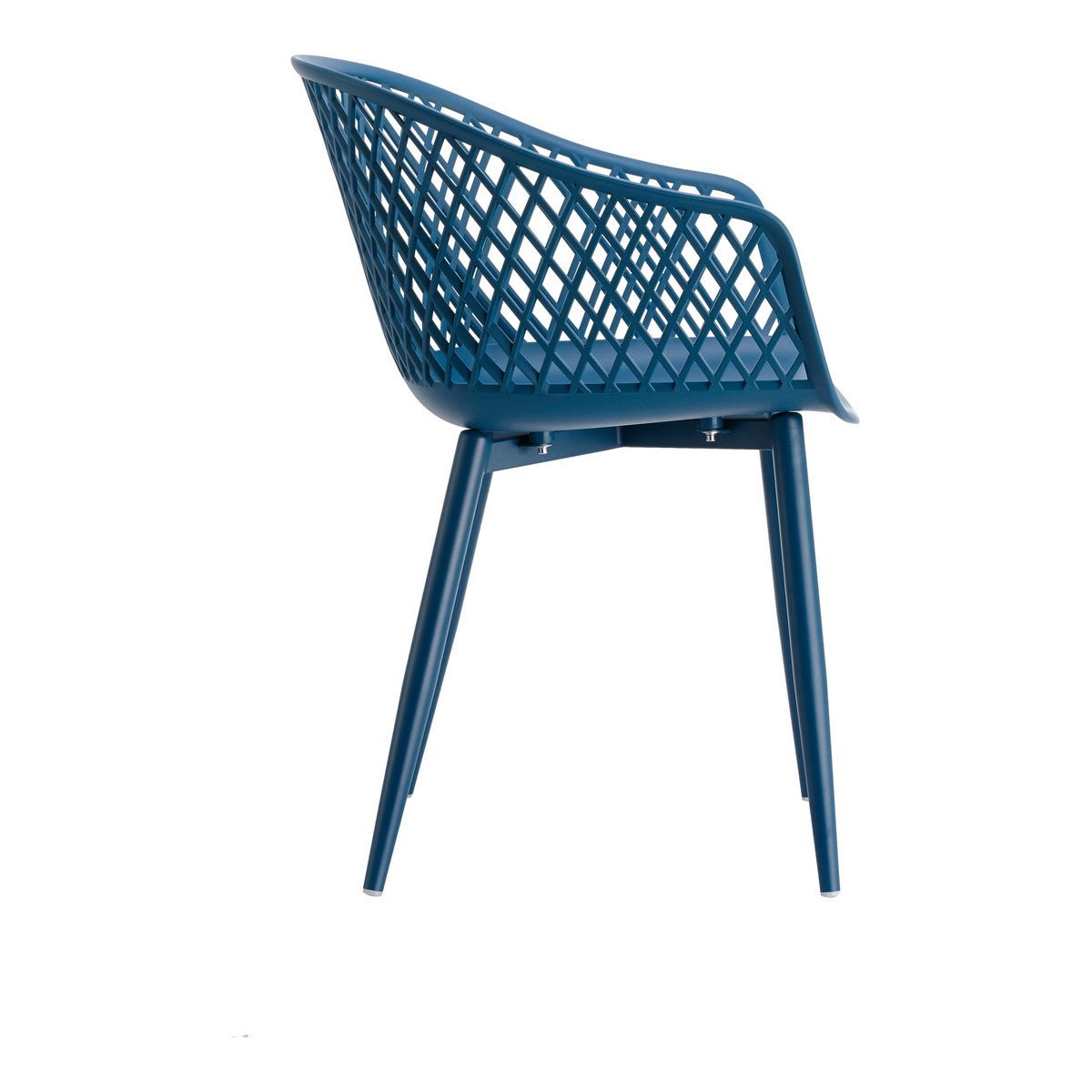 Moe's Home Collection Piazza Outdoor Chair Blue-Set of Two - QX-1001-26