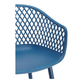 Moe's Home Collection Piazza Outdoor Chair Blue-Set of Two - QX-1001-26