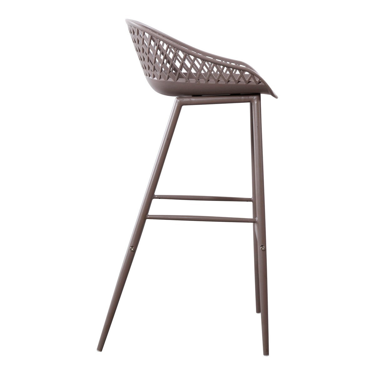 Moe's Home Collection Piazza Outdoor Barstool Grey-Set of Two - QX-1004-15