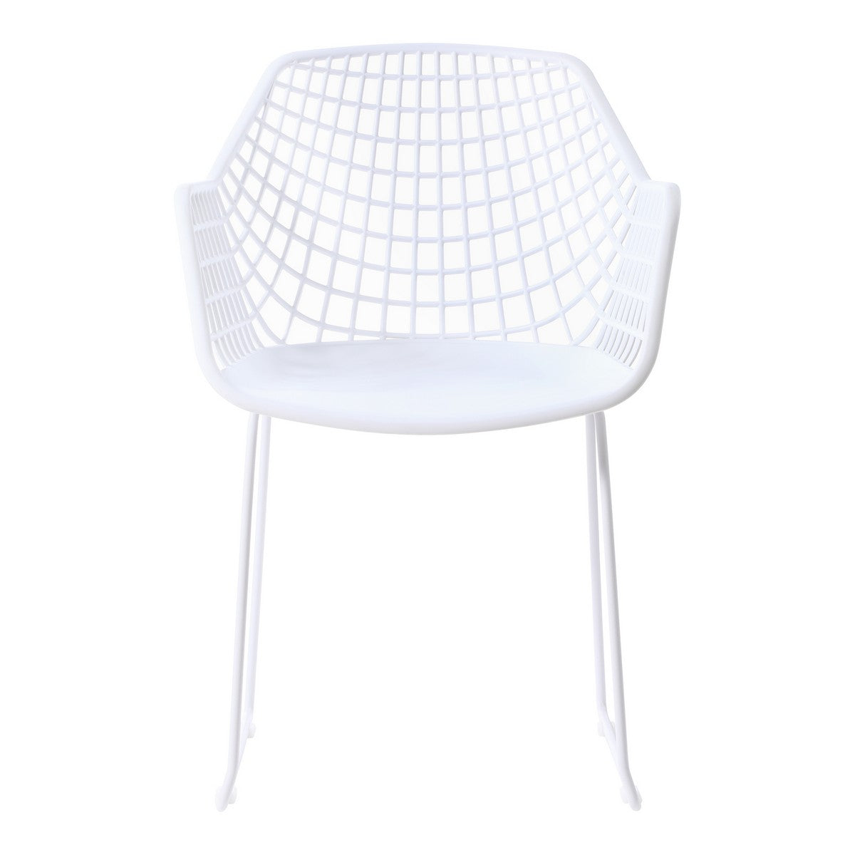 Moe's Home Collection Honolulu Chair White-Set of Two - QX-1007-18 - Moe's Home Collection - lounge chairs - Minimal And Modern - 1
