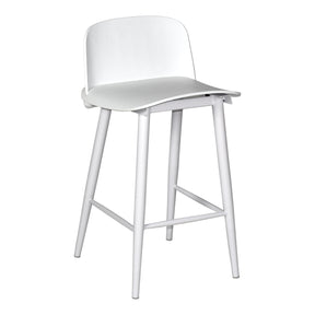Moe's Home Collection Looey Counter Stool White-M2 - QX-1008-18