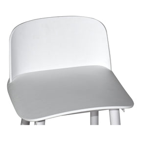 Moe's Home Collection Looey Counter Stool White-M2 - QX-1008-18