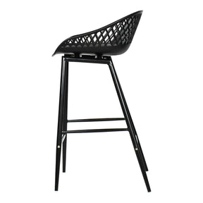 Moe's Home Collection Piazza Outdoor Counter Stool Black-M2 - QX-1009-02