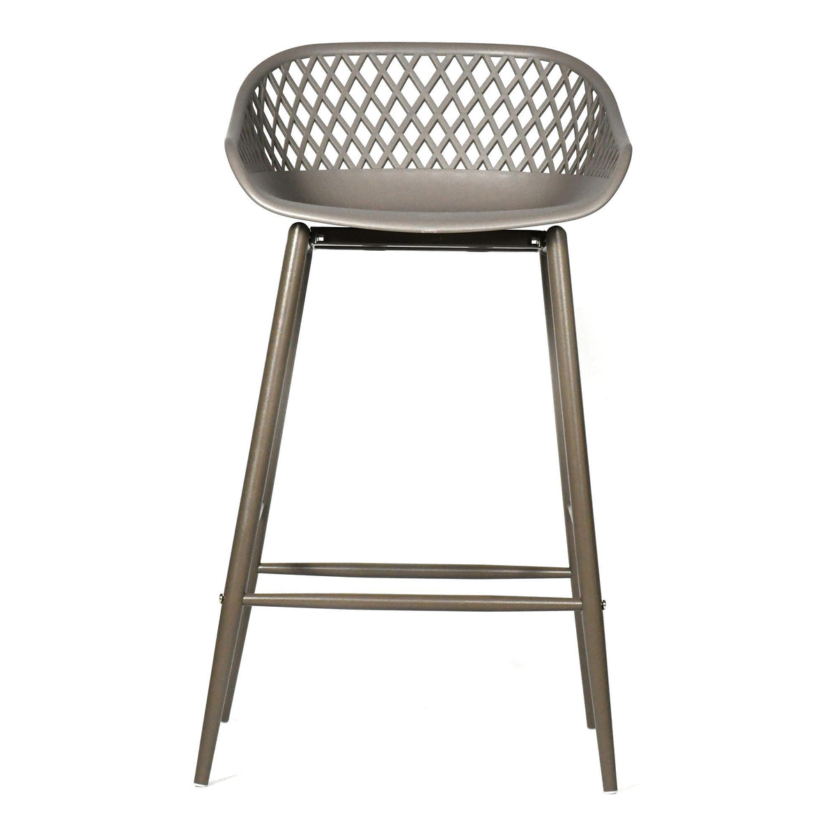 Moe's Home Collection Piazza Outdoor Counter Stool Grey-M2 - QX-1009-15