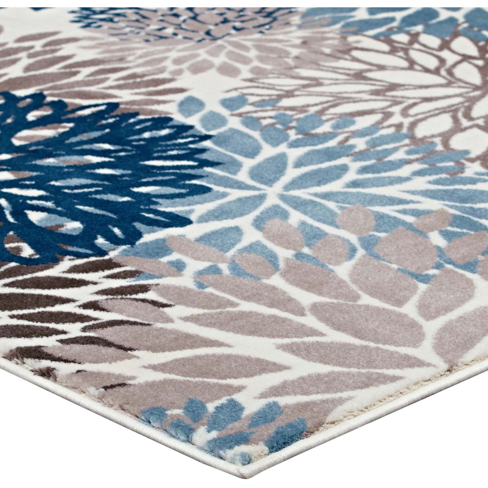 Modway Furniture Modern Calithea Vintage Classic Abstract Floral 8x10  Area Rug - R-1133-810