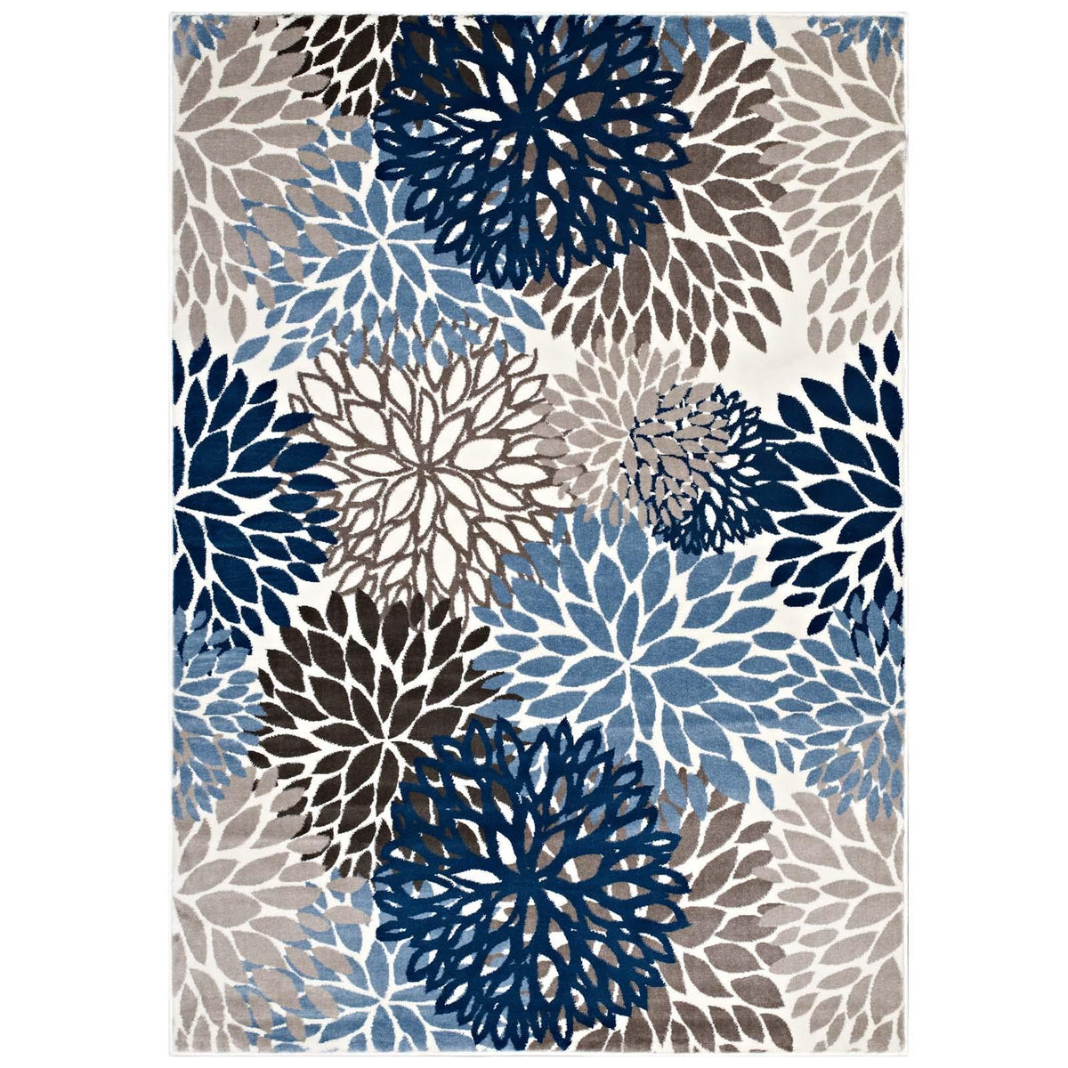 Modway Furniture Modern Calithea Vintage Classic Abstract Floral 9x12 Area Rug - R-1133-912
