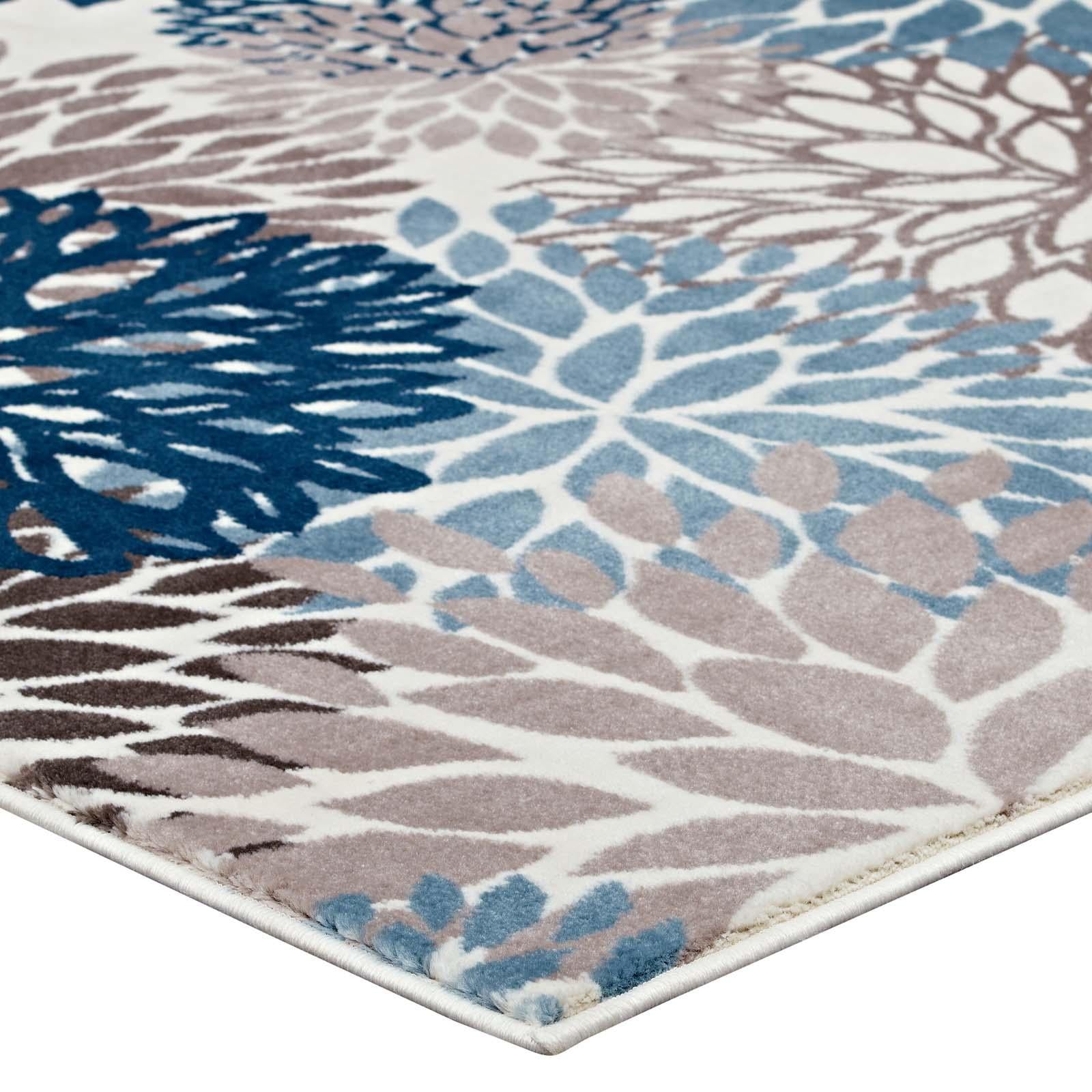 Modway Furniture Modern Calithea Vintage Classic Abstract Floral 9x12 Area Rug - R-1133-912