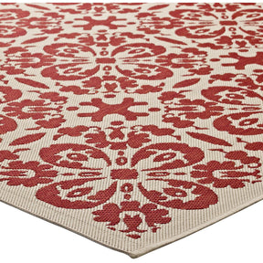 Modway Furniture Modern Ariana Vintage Floral Trellis 8x10 Indoor and Outdoor Area Rug - R-1142-810