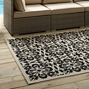 Modway Furniture Modern Ariana Vintage Floral Trellis 9x12 Indoor and Outdoor Area Rug - R-1142-912
