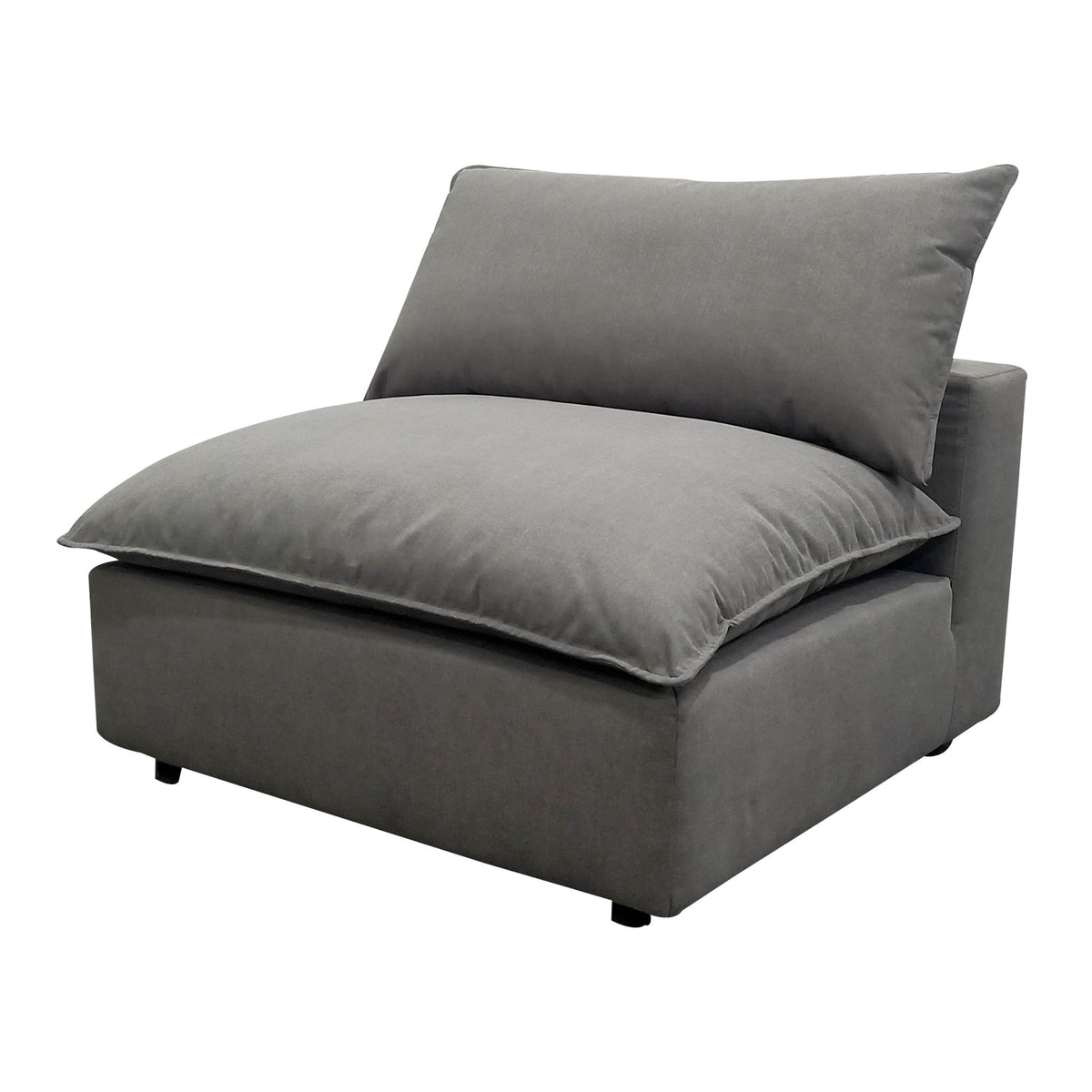 TOV Furniture Modern Cali Slate Armless Chair - REN-L0090-AC