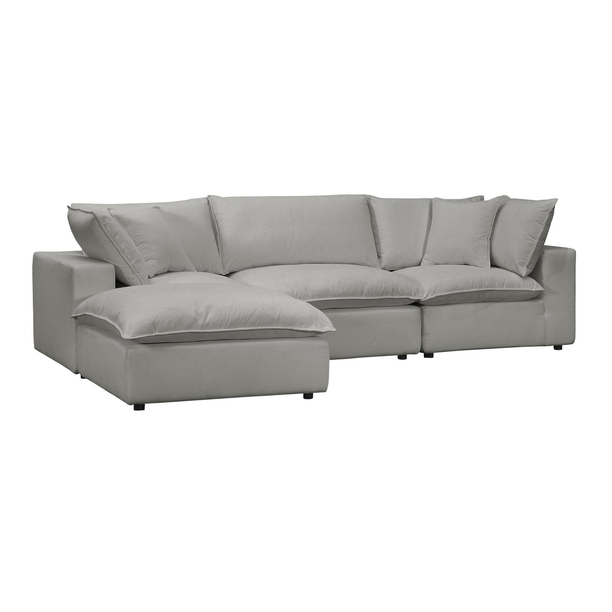 TOV Furniture Modern Cali Slate Modular 4 Piece Sectional - REN-L0090-SEC