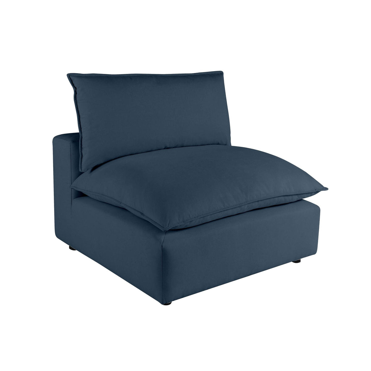 TOV Furniture Modern Cali Navy Armless Chair - REN-L0096-AC