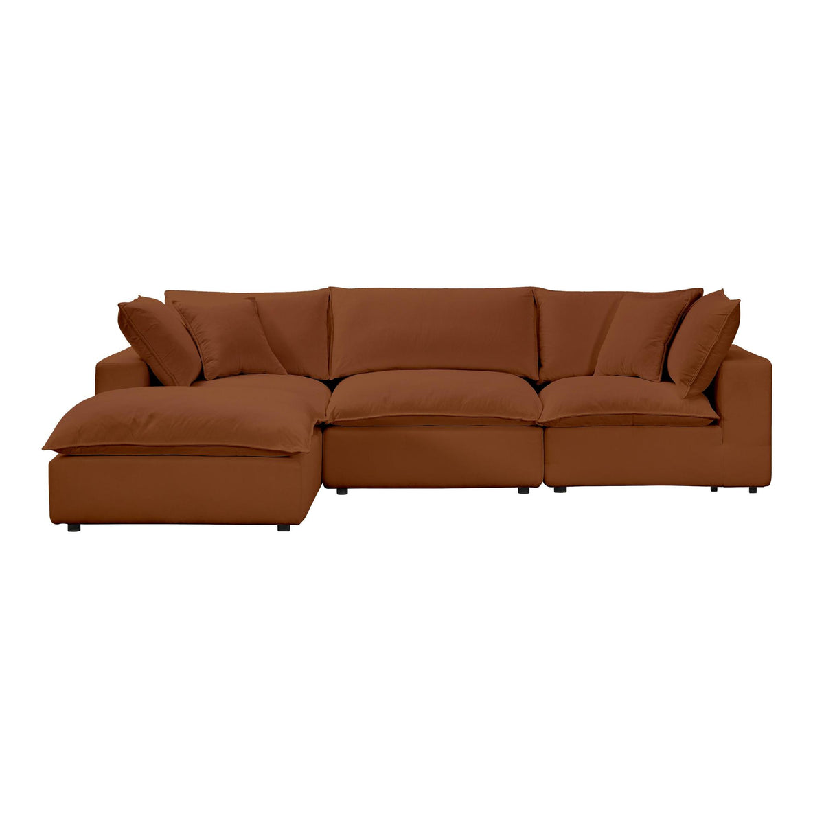 TOV Furniture Modern Cali Rust Modular 4 Piece Sectional - REN-L0098-SEC