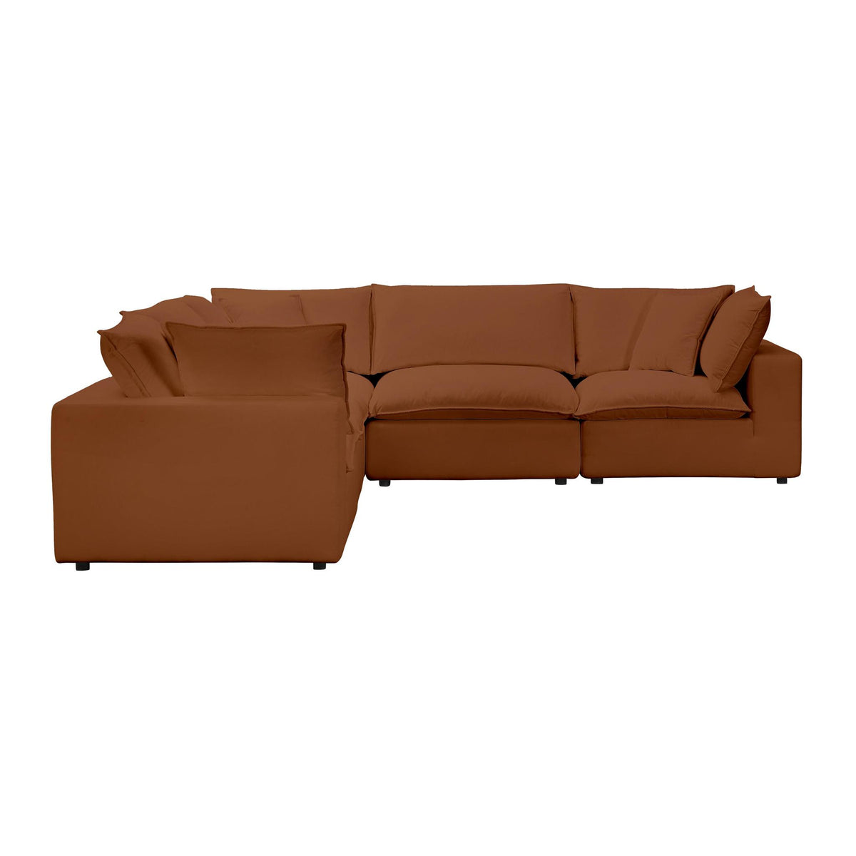 TOV Furniture Modern Cali Rust Modular L-Sectional - REN-L0098-SEC1