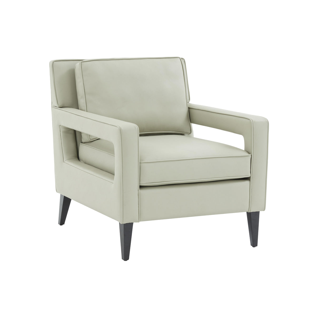 TOV Furniture Modern Luna Stone Gray Accent Chair - REN-L02311