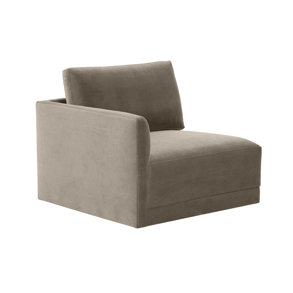 TOV Furniture Modern Willow Taupe LAF Corner Chair - REN-L03110-LC