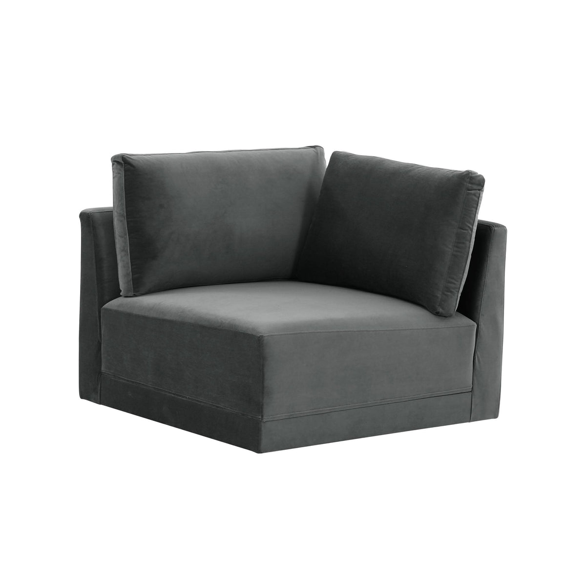 TOV Furniture Modern Willow Charcoal Corner Chair - REN-L03120-W