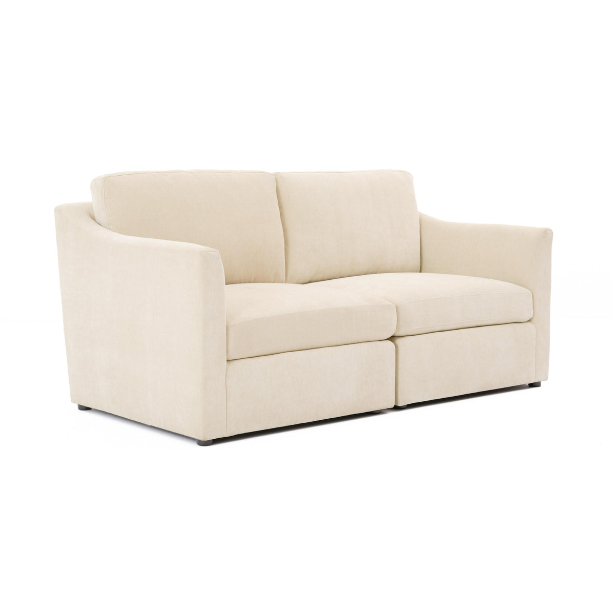 TOV Furniture Modern Aiden Beige Modular Loveseat - REN-L06112
