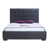 Moe's Home Collection Belle Storage Bed King Charcoal Fabric - RN-1001-25 - Moe's Home Collection - Beds - Minimal And Modern - 1