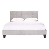 Moe's Home Collection Eliza King Bed Light Grey Fabric - RN-1021-29 - Moe's Home Collection - Beds - Minimal And Modern - 1