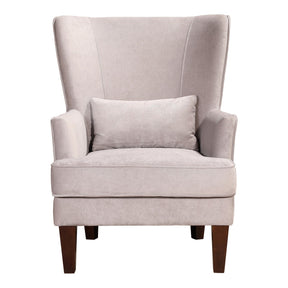 Moe's Home Collection Prince Arm Chair Grey Velvet - RN-1080-15