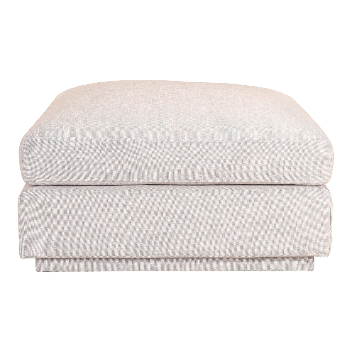Moe's Home Collection Justin Ottoman Taupe - RN-1101-39 - Moe's Home Collection - Ottomans - Minimal And Modern - 1