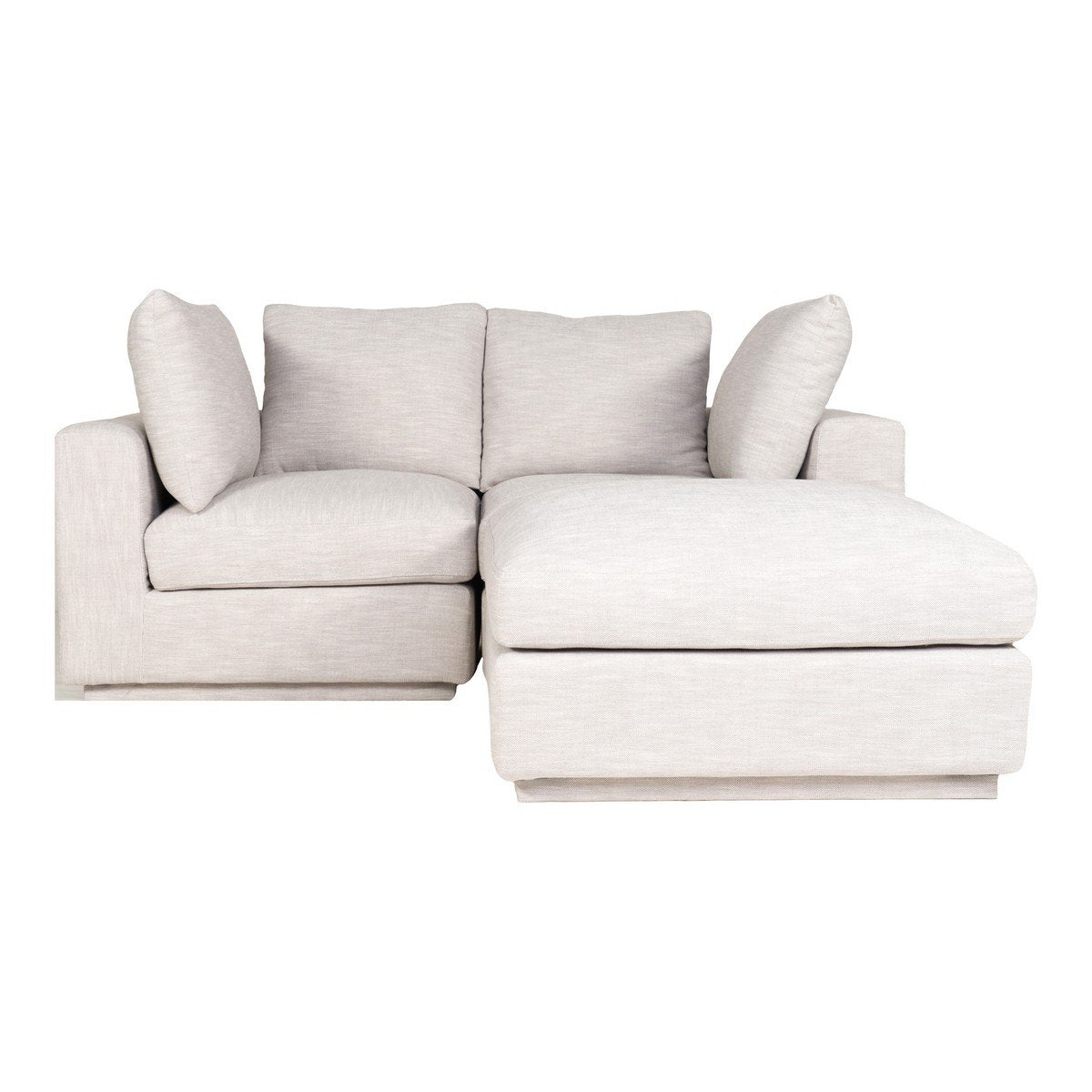 Moe's Home Collection Justin Nook Modular Sectional Taupe - RN-1132-39 - Moe's Home Collection - Extras - Minimal And Modern - 1