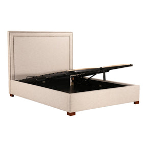 Moe's Home Collection Kenzo Storage Bed King Ecru - RN-1136-34