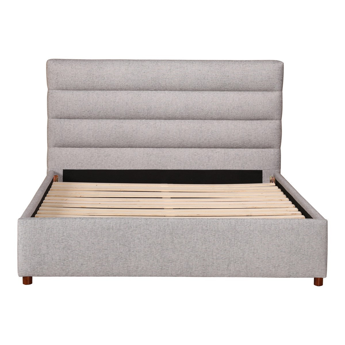 Moe's Home Collection Takio Queen Bed Light Grey - RN-1139-29 - Moe's Home Collection - Beds - Minimal And Modern - 1