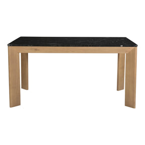Moe's Home Collection Angle Marble Dining Table Black Rectangular Small - RP-1026-02