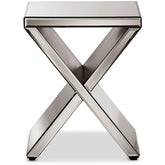 Baxton Studio Morris Modern and Contemporary Hollywood Regency Glamour Style Accent Side Table Baxton Studio-coffee tables-Minimal And Modern - 1