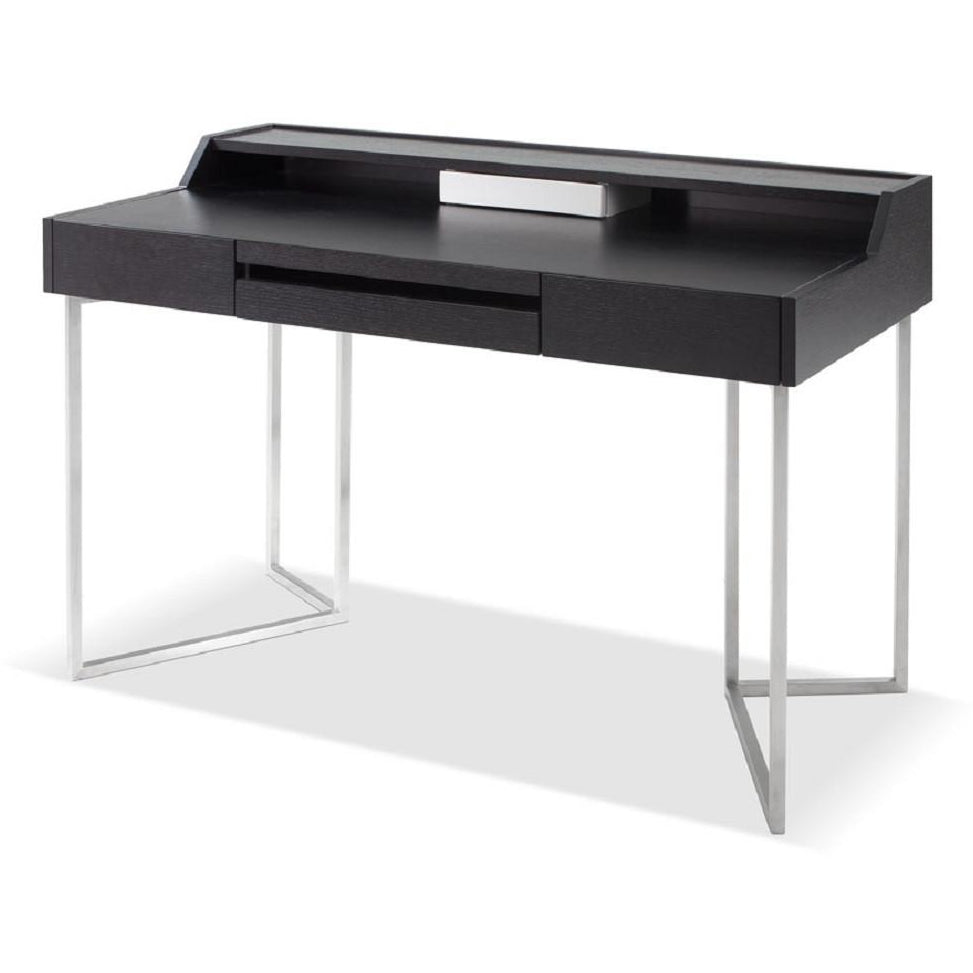 J&M Furniture Metal Base Contemporary Writing Work Computer S116 Modern Office Desk-Minimal & Modern