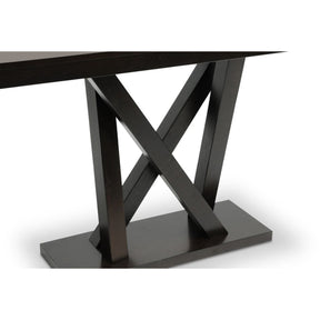 Baxton Studio Everdon Dark Brown Modern Sofa Table Baxton Studio-side tables-Minimal And Modern - 3