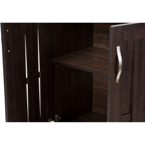 Baxton Studio Excel Modern and Contemporary Dark Brown Sideboard Storage Cabinet Baxton Studio--Minimal And Modern - 4