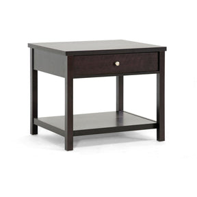 Baxton Studio Nashua Brown Modern Accent Table and Nightstand Baxton Studio-nightstands-Minimal And Modern - 1