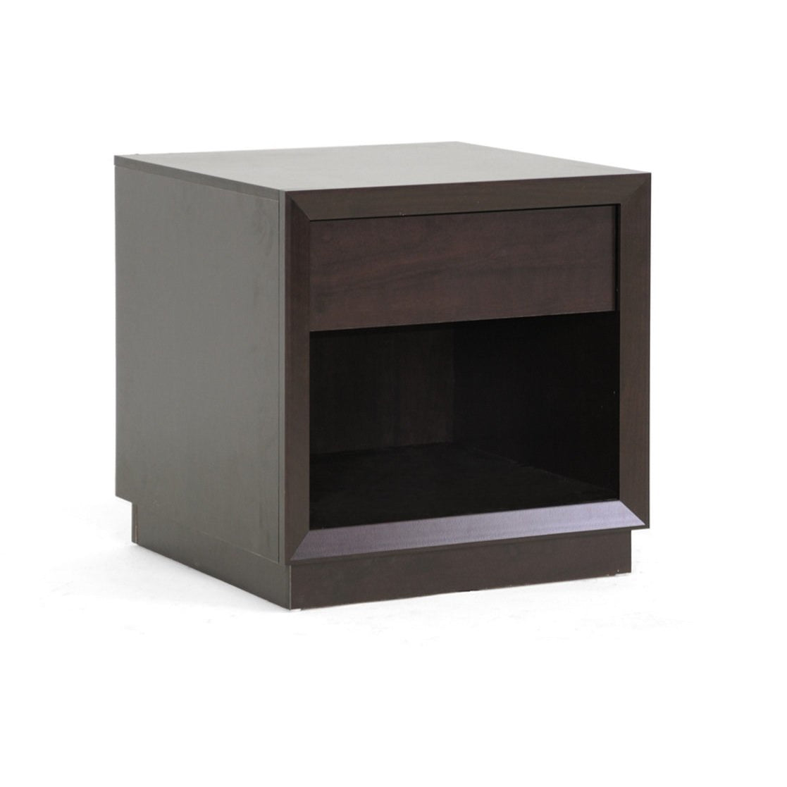 Baxton Studio Girvin Brown Modern Accent Table and Nightstand Baxton Studio-nightstands-Minimal And Modern - 1