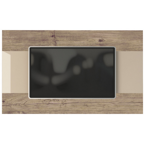 Manhattan Comfort Carnegie TV Panel in Nature and Nude/ Pro Touch-Minimal & Modern