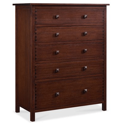Greenington Hosta Modern Bamboo 5 Drawer Dresser-Minimal & Modern