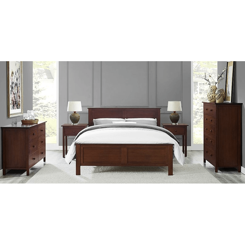 5pc Greenington Hosta Modern California King Bedroom Set (Includes: 1 California King Bed, 2 Nightstands, 2 Dressers)-Minimal & Modern