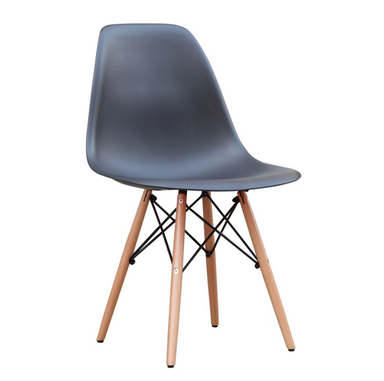 Finemod Imports Modern Woodleg Dining Side Chair FMI2012-white-Minimal & Modern
